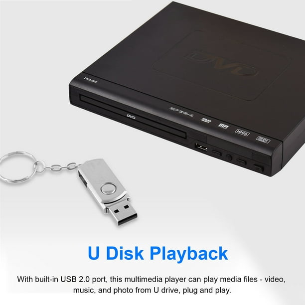Romacci Compact Home DVD Player with AV Output and Remote Control