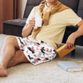 thumbnail image 3 of Haiem Dachshund Dog Puppy Men's Pajama Short with Soft Woven Cotton Elastic Waistband Sleep Short-Small, 3 of 9