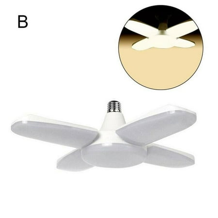 

LED Garage Light Bulb Deformable Ceiling Fixture Light S0D0 Lamps Workshop-NEW