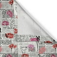 thumbnail image 5 of Ambesonne Paris Grommet Curtain, Newspaper Lipstick Kiss, 50" x 108", Charcoal Grey Multicolor, 5 of 6