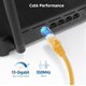 thumbnail image 3 of Cable Matters Cable Ethernet Cat 6 Sin Enganches De 10 Gbps, 14 Pies (Cable Cat 6, Cable Cat6, Cable De Internet, Cable De Red) En Amarillo, 3 of 5