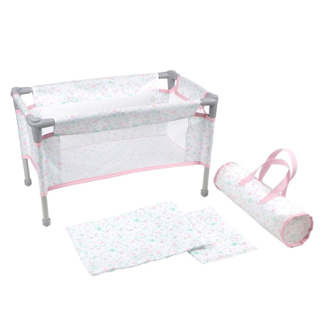Cuna plegable de viaje Playpen JC Toys Berenguer Boutique Pink