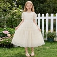 thumbnail image 2 of Agkizg Girls Summer Dress Plaid Sleeveless Round Neck Loose Fitting A-line Casual Comfortable Dress,Sizes 9-10 Years, 2 of 5