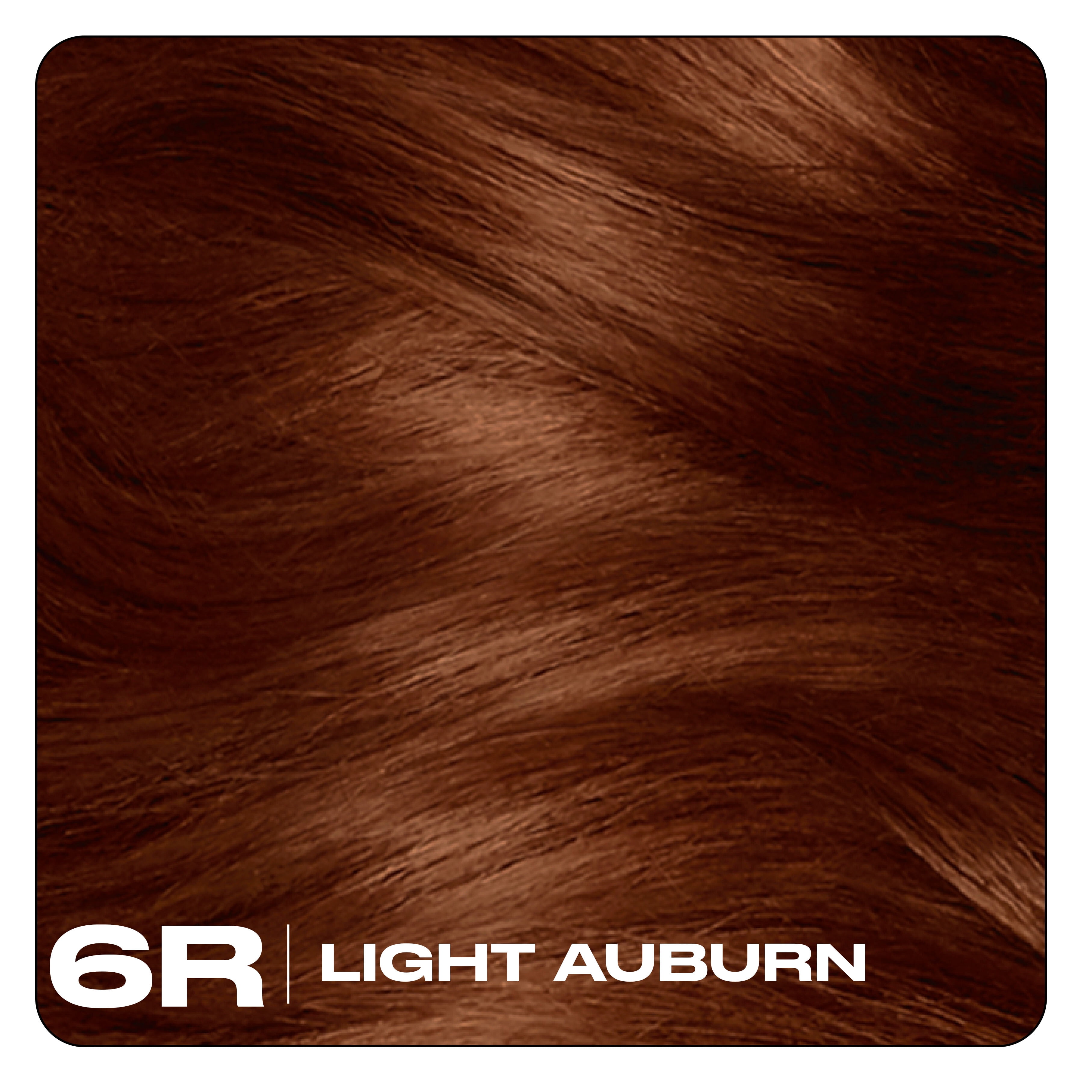 Clairol Nice'n Easy10 Permanent Hair Color Cream, 6R Light Auburn, Hair Dye, 1 Application