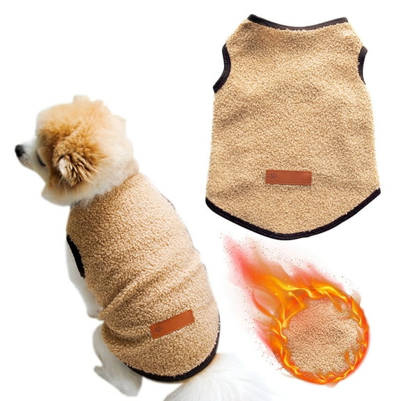 Falleo Clearance Dog Winter Coat Jacket For Small Medium Dogs Thicken Dog Coat Windbreaker Puppy Winter Clothes For Cold Weather Snowday Gift For Dog Sweater Holiday Puppy Costume Sweater