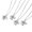 Four piece set-Silver, variant on Minimalist Geometric Designs Necklace Sun Stars Clouds Dainty Everyday Jewelry Statement Pieces Daily Use