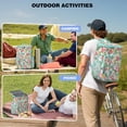 thumbnail image 4 of Travel Cooler Bag - Pioneer Flower Camping Beer Cooler Backpack with Bottle Opener- Waterproof Insulated Picnic Backpacks - Cooler Bag for Beach, 4 of 6
