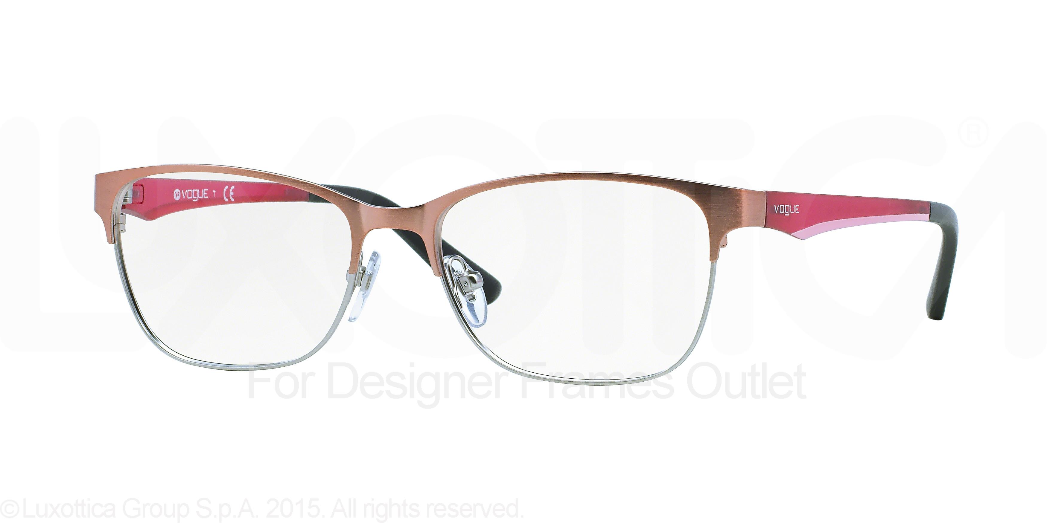 VOGUE Eyeglasses VO 3940 756S Brushed Pink Silver 52MM