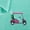 Aqua/Pink, variant on Flamingo Golf Towel Large and Small Embroidered Golf Towel, Pack of 2