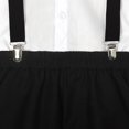 thumbnail image 3 of WOYY Toddler Boys Outfits Short Sleeved Button Shirt Suspenders Shorts Set, Sizes 2-3T, 3 of 5