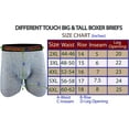 thumbnail image 2 of Different Touch 6 Pack Men's Big and Tall Boxer Briefs Underwear 5XL, 2 of 2