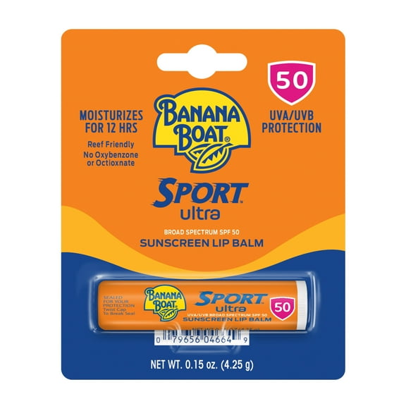 Banana Boat Sport Ultra Sunscreen Lip Balm SPF 50, 0.15oz