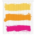 thumbnail image 2 of Ambesonne Orange and Pink Shower Curtain, Grunge Banners, 69"Wx70"L, Pale Yellow Marigold, 2 of 4