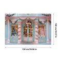 thumbnail image 3 of Ganfancp Christmas Tapestry Christmas Tree Snow Scene Photo Background Hanging Cloth Christmas Event Party Decoration Background Wall Cloth Rebajas Hoy Liquidación X1 Telón de Fondo Navideño Revestim, 3 of 6