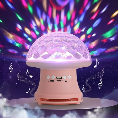 

GiliGiliso Clearance Colorful Lights Stars Night Light Projector With Remote Control & Bluetooth Speaker Bluetooth 5.0 Compatible With TFCard & USB Flash Drive Gifts