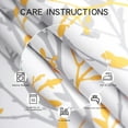thumbnail image 5 of Tree Branch Printed Valance Curtain, 18 inches Long Kitchen Valance, Yellow and Grey Window Valances for Kitchen, Bathroom, Dining Room, Living Room, Bedroom and Kid’s Room 1Panel, 5 of 8