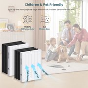 AP-1512HH Filter Replacement Set for Coway Airmega AP-1512HH and Airmega 200M Air Purifiers, 2 HEPA Filter and 6 Carbon Pre-Filters, Compared to Part # 3304899