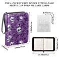 thumbnail image 3 of ALAZA Retro Rose Skull Trading Card Binder 4 Pocket Cards Collection Album 400 Folder Holder, 3 of 6