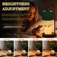 thumbnail image 3 of Candle Warmer Lamp with Timer Dimmer Dark Green Damask Floral Ornate Vintage Baroque Texture Candle Lamp Warmer for Jar Candle with 4 Bulbs Gifts for Women Mothers Day Gift House Warming Gifts, 3 of 8