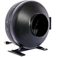 thumbnail image 2 of 6-Inch 412 CFM Inline Duct Fan: Air Circulation Vent Blower for Hydroponics, Basements, and Kitchens, 2 of 9