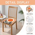 thumbnail image 2 of Boho Abstract Art Seat Covers for Dining Room Chairs Set Of 4,Stretch Printed Washable Chair Seat Cover with Elastic Ties and Button,Removable Waterproof Couch Cushion Covers, 2 of 6
