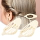 thumbnail image 2 of 2 garras de plástico para el cabello, pinzas para el cabello, pasadores para el cabello para mujeres, blanco, 4.69''x1.89''x1.02'', 2 of 7
