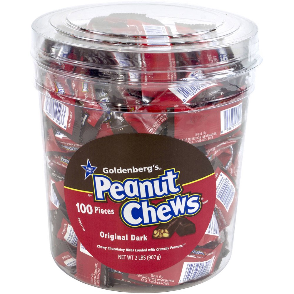 Goldenberg's Original Dark Peanut Chews, 100 count, 2 lbs