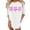 White, variant on Beach Vacation T Shirts for Women 2026 Summer Casual Short Sleeve Crewneck Oversized Tropical Flower Graphic Tees