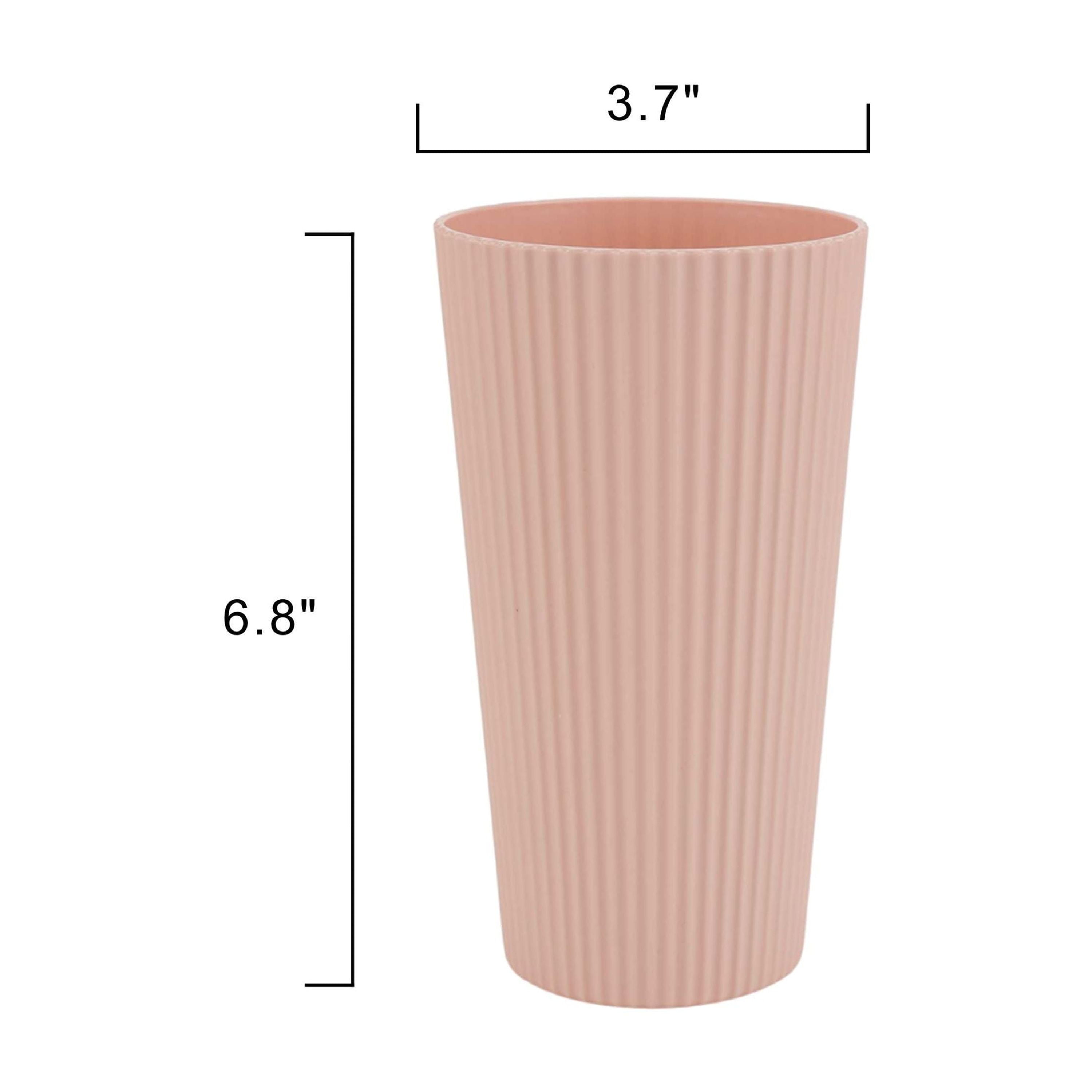 (3 pack) Mainstays - Blush Pink Eco-Friendly Recycled Plastic Beverage Tumbler, 26-Ounce