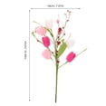 thumbnail image 2 of PTOOTP Lifelike Faux Tulips Pink Cloth Versatile Decoration for Valentine's and Mother's Day, 2 of 8