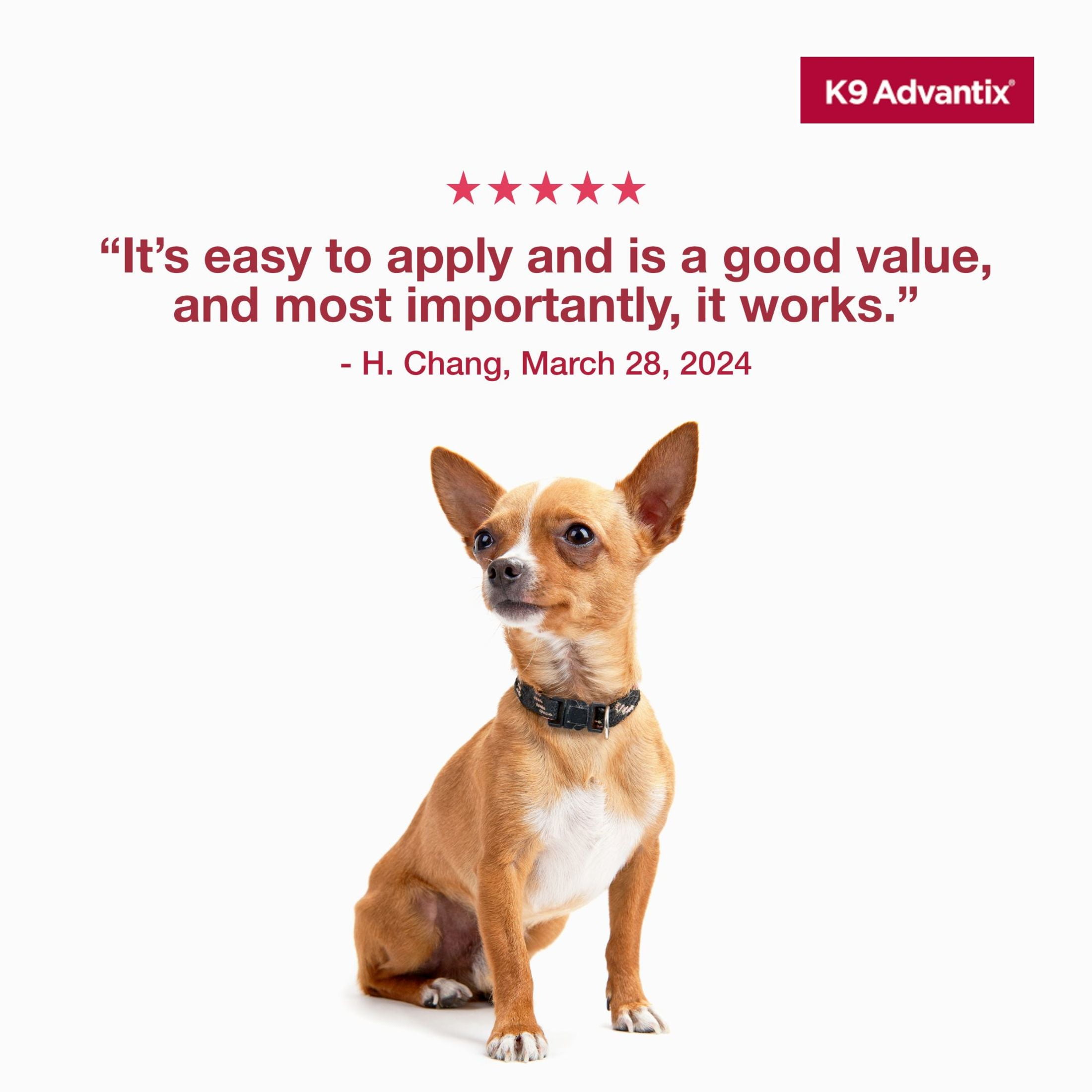 K9 Advantix Flea, Tick & Mosquito Prevention for Small Dogs 4-10 lbs., 2-Monthly Treatments