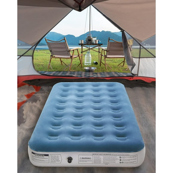 InnoTruth Twin camping Air Mattress Bed, Single Rechargeable Handheld Electric Pump Inflatable Airbed, Raised Elevated Blow Up Mattresses for guests, Portable and Foldable Bed for Home Travel