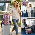 thumbnail image 6 of JIALIOU 14" Laptop Backpack Waterproof Airline Approved Stylish Casual Daypack for Travel Business College Work, Red Glass Rose, 6 of 8