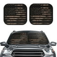 thumbnail image 2 of Windshield Sun Shade, American Flag with Desert Camouflage Foldable Car Sun Shade Windshield for Front, 2 Pieces, 2 of 7