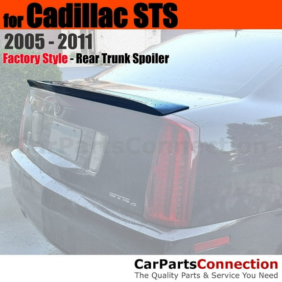 Trunk Spoiler Compatible With 2005 2006 2007 2008 2009 2010 2011 Cadillac STS All Painted Color WA994L Light Tarnished Silver Met