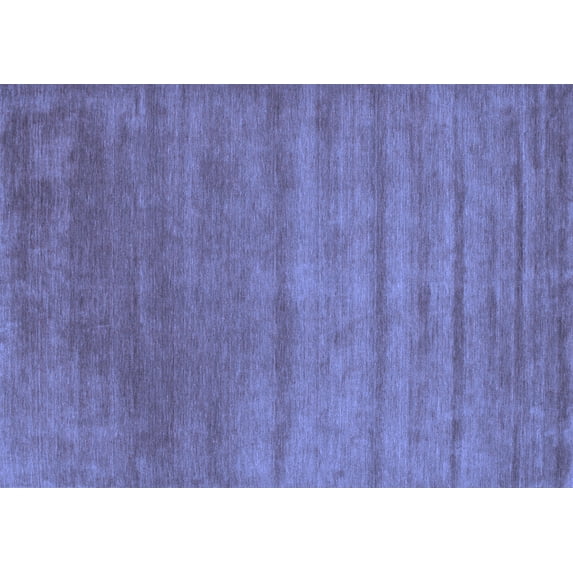 Ahgly Company Indoor Rectangle Abstract Blue Contemporary Area Rugs, 8' x 10'