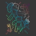 thumbnail image 2 of Boys Minecraft Rainbow Characters Lines T Shirt, 2 of 5