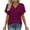 C-RD2935, variant on DHFJKG T-Shirts Women's Summer Solid Color Short Sleeve V-Neck Top Bat Wing Sleeve Shirt Versatile Tee Classic Tops