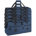 thumbnail image 5 of 24 Pack 24 Inch 55 Liter Overnight Duffel Bags with Zippered Pockets for Men, Women, Sports, Gym, Travel, Commuting in Navy Blue, 5 of 9