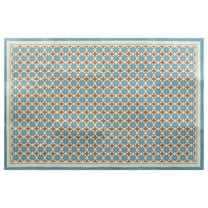 REGALWOVEN Kitchen Rugs Large Anti-Slip Kitchen Mat for Kitchen Bedroom Entryways Blue 20" x 32"