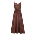 thumbnail image 3 of Mini vestido de princesa con cuello en V y botones sexys para mujer con hombros descubiertos y hombros descubiertos Fridja  hj5117, 3 of 7