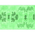 thumbnail image 1 of Ahgly Company Indoor Rectangle Abstract Emerald Green Modern Area Rugs, 7' x 9', 1 of 4