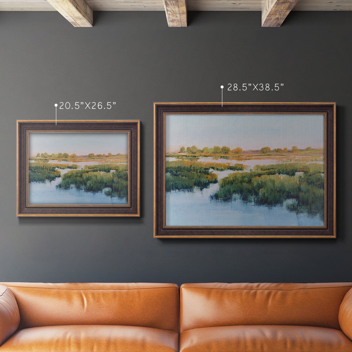 Marshland View II Premium Framed Canvas- Ready to Hang