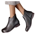 thumbnail image 4 of B91xZ Chaussures d'Automne Femmes Bottes Chelsea Mode Confort Talon Bas Bottines, Noir 9, 4 of 5
