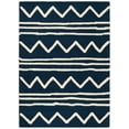 thumbnail image 2 of SAFAVIEH Kids Zigzag Striped Wool Area Rug, Navy/Ivory, 9' x 12', 2 of 6