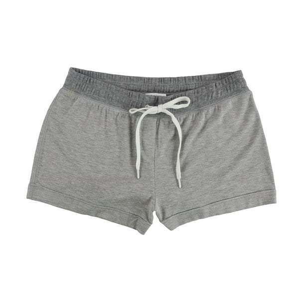 P.J. Salvage Womens Heathered Pajama Shorts, Grey, Medium