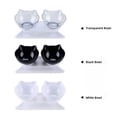 thumbnail image 6 of Elevated Cat Double Bowls With Stand, 15 Degree Tilted Anti-choking Cat Food And Water Bowl With Holder For Neck Protection, 6 of 6