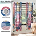 thumbnail image 3 of Yayeee Window Curtains Light Filtering 63"x52" Grommet Panel Pair Home Living Room Decor, Art Cat, 3 of 7