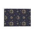 thumbnail image 7 of DouZhe Polyester Placemats Set of 4, Cartoon Suns Stars Moons Pattern Heat Resistant Place Mats for Dining Table, 12" x 18", 7 of 7