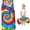 Red and Green Tie Dye Pattern, variant on Red and Green Tie Dye Pattern Kids Nap Mat, Sleeping Mat with Removable Pillow with Handle & Fastening Straps, Portable with Handle Gifts for Toddlers Kids Boys Girls,50"x20"